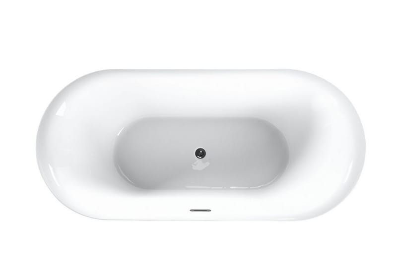 Badkar fritstående 150 cm hvid CARRERA - Hvid - Hus & renovering - Køkken & bad - Badeværelse - Badekar