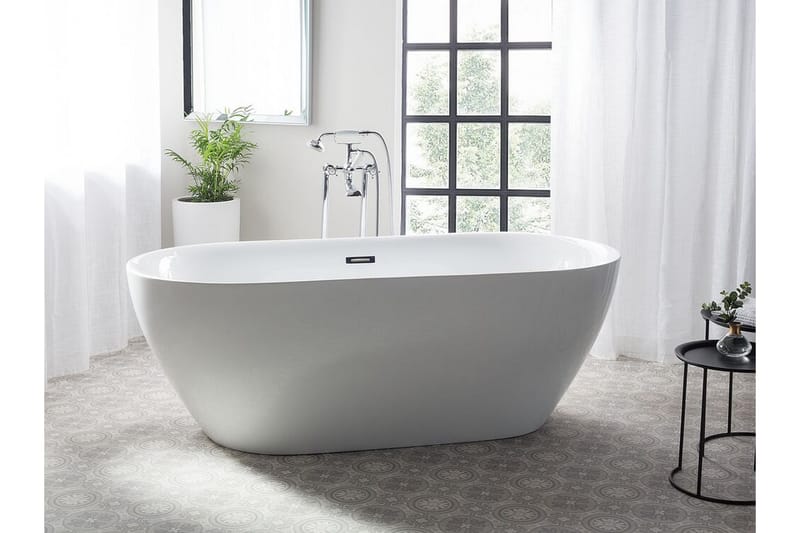 Badkar fritstående 150 cm hvid CARRERA - Hvid - Hus & renovering - Køkken & bad - Badeværelse - Badekar