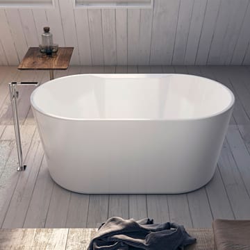 Bathlife Hipp Badekar 141 cm Ovalt Fritstående - Hvid - Hus & renovering - Køkken & bad - Badeværelse - Badekar - Fritstående badekar