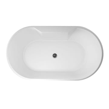Bathlife Hipp Badekar 141 cm Ovalt Fritstående - Hvid - Hus & renovering - Køkken & bad - Badeværelse - Badekar - Fritstående badekar