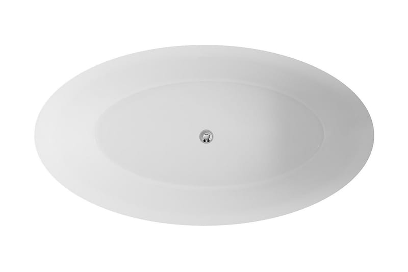 Bathlife Moderne Badkar 160 cm Ovalt Fristående - Hvid - Hus & renovering - Køkken & bad - Badeværelse - Badekar