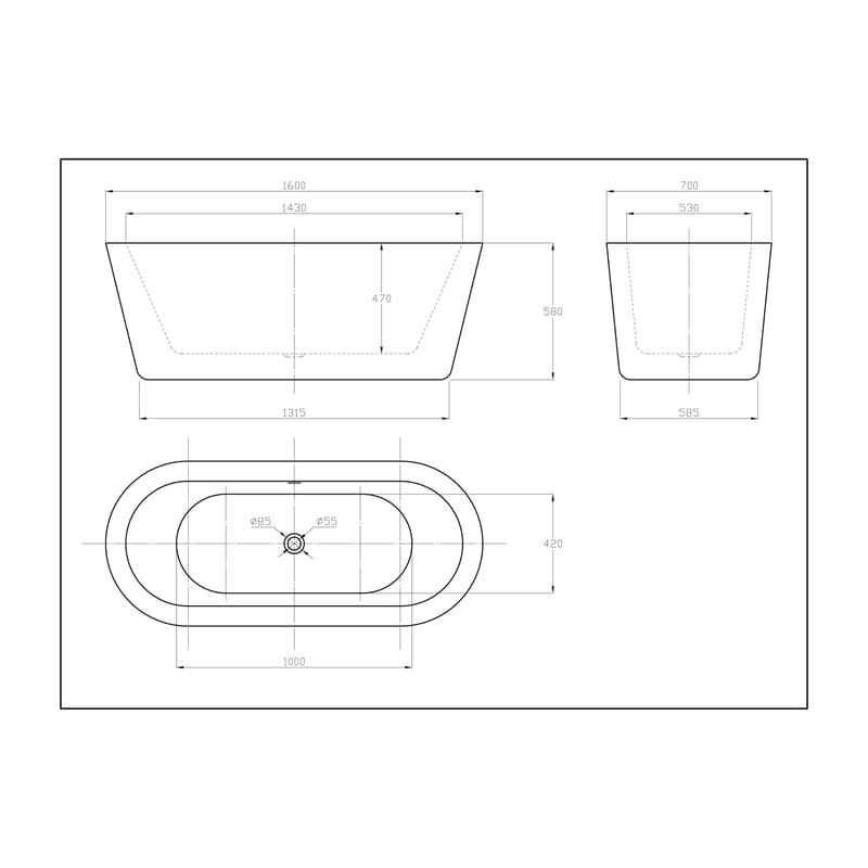 Chakra Badekar Bathlife - Hvid - Hus & renovering - Køkken & bad - Badeværelse - Badekar - Fritstående badekar