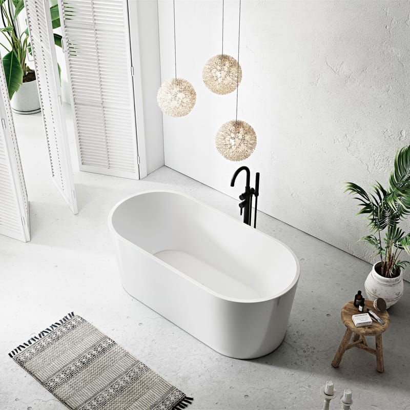 Ideal Badekar Bathlife Fritstående rundt - Hus & renovering - Køkken & bad - Badeværelse - Badekar - Fritstående badekar