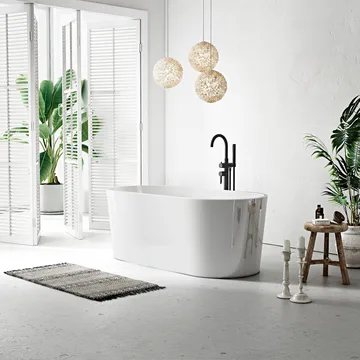 Ideal Badekar Bathlife Fritstående rundt - Hus & renovering - Køkken & bad - Badeværelse - Badekar - Fritstående badekar