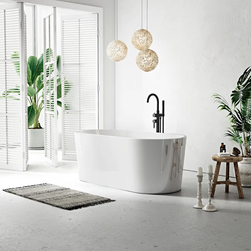 Ideal Badekar Bathlife Fritstående rundt