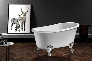 Tassbadkar Bathlife Vit - Hus & renovering - Køkken & bad - Badeværelse - Badekar - Fritstående badekar