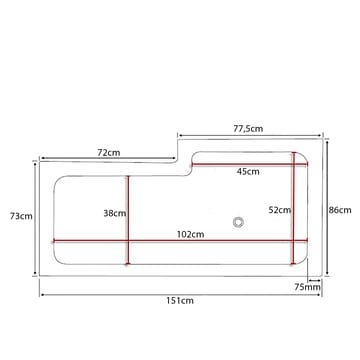 Behag Badekar 150 cm - Hvid - Hus & renovering - Køkken & bad - Badeværelse - Badekar