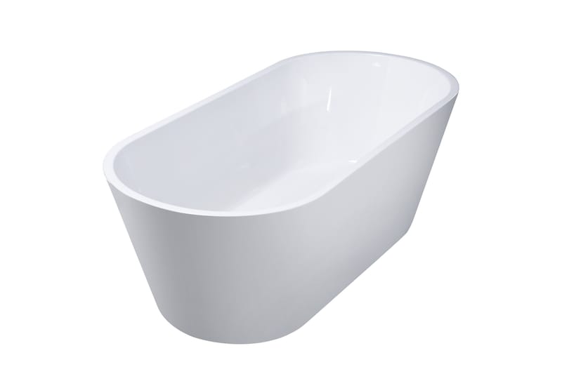 Lykke Badekar Polar Deluxe 160x75x58 cm - Hvid - Hus & renovering - Køkken & bad - Badeværelse - Badekar