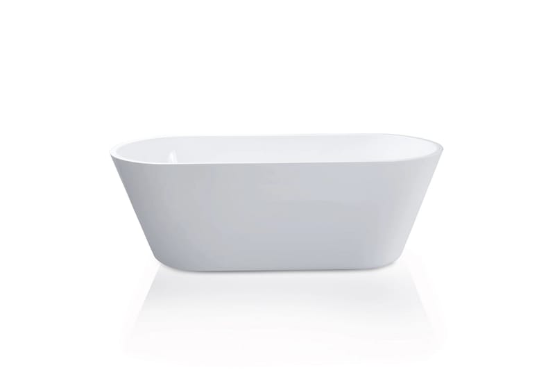 Lykke Badekar Polar Deluxe 170x75x58 cm - Hvid - Hus & renovering - Køkken & bad - Badeværelse - Badekar