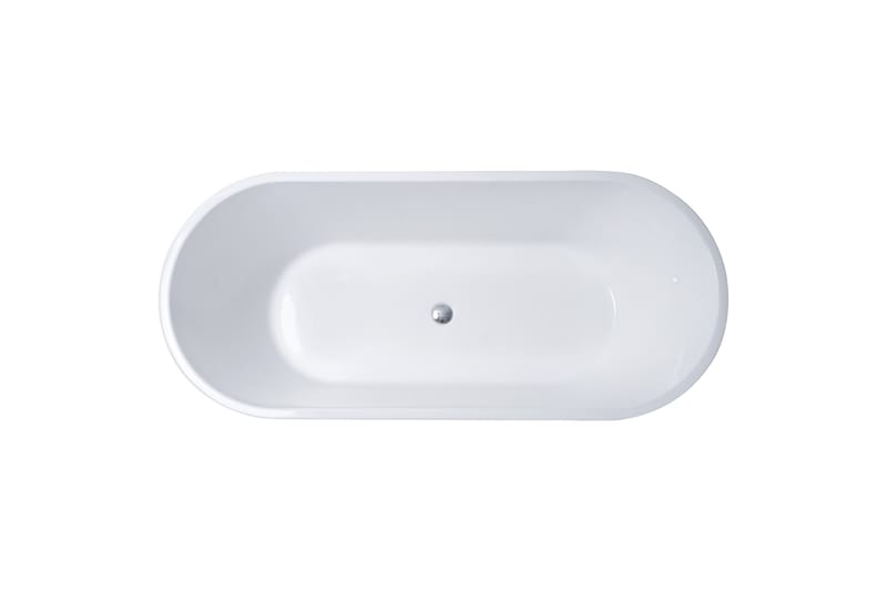 Lykke Badekar Polar Deluxe 170x75x58 cm - Hvid - Hus & renovering - Køkken & bad - Badeværelse - Badekar