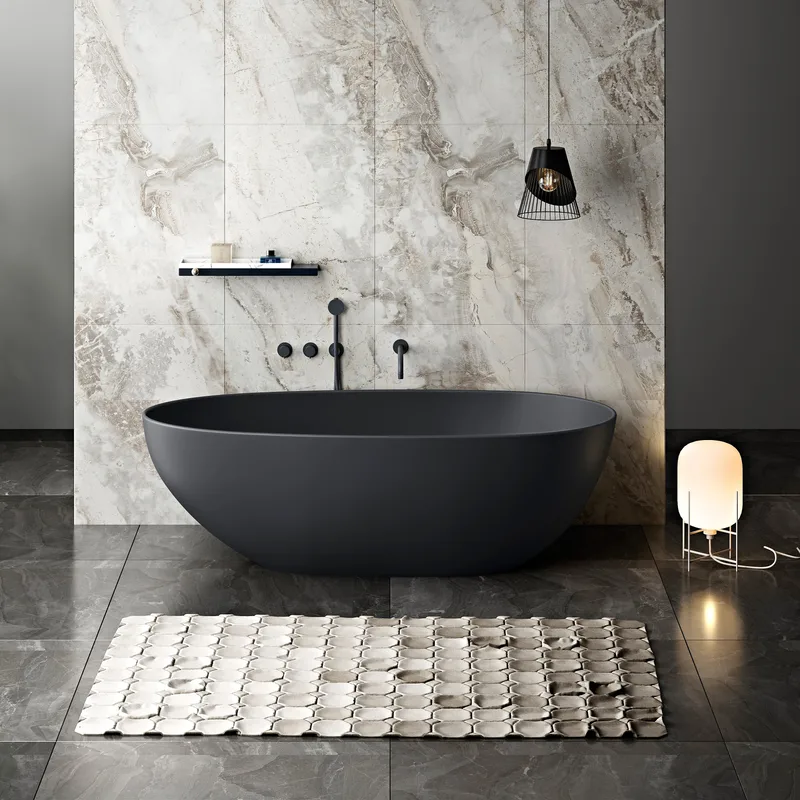 Badekar Bathlife Klok Sort