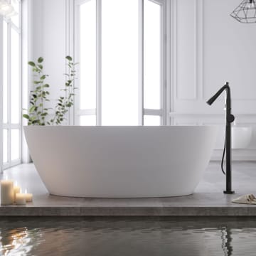 Bathlife Sund Siddebadekar 170 cm - Mat Hvid - Hus & renovering - Køkken & bad - Badeværelse - Badekar