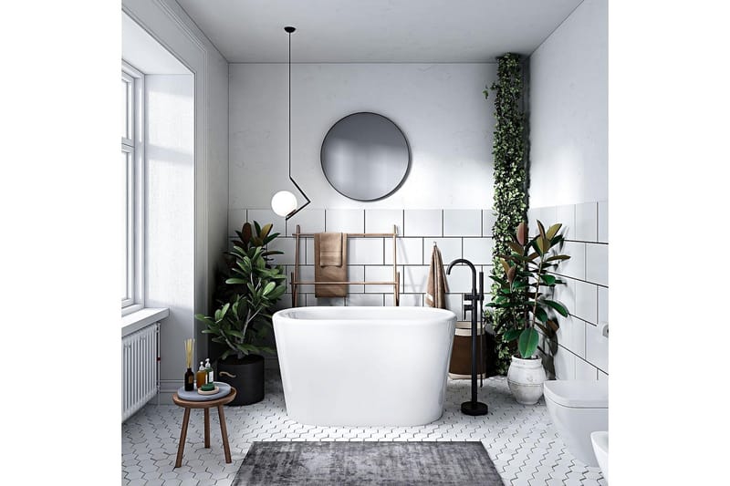 Sittbadkar Bathlife Vit - Hus & renovering - Køkken & bad - Badeværelse - Badekar