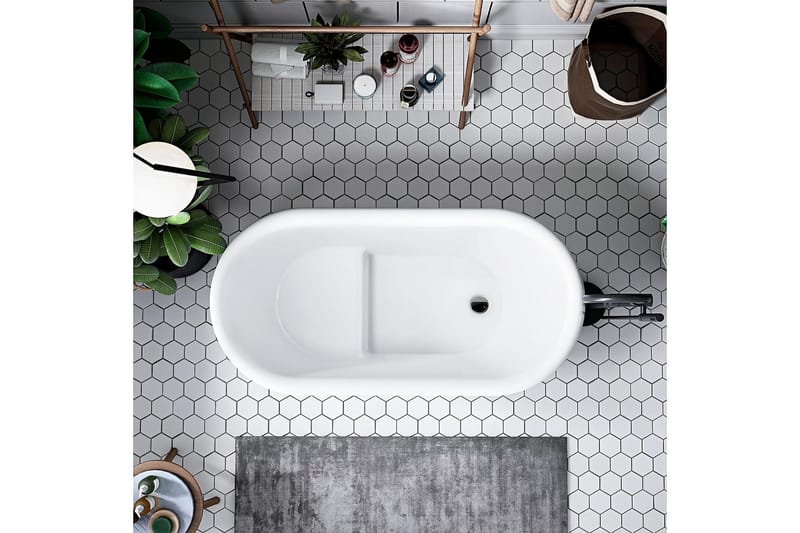 Sittbadkar Bathlife Vit - Hus & renovering - Køkken & bad - Badeværelse - Badekar