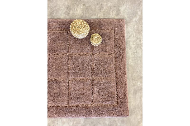 Badeværelsesmåtte Firkant - 50x80 cm, Dusty Pink - Hus & renovering - Køkken & bad - Badeværelse - Badeværelsestilbehør