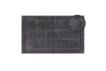 Badeværelsesmåtte Firkant - 50x80 cm, Grå - Tekstiler - Tæpper - Badeværelsesmåtte