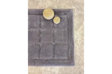 Badeværelsesmåtte Firkant - 50x80 cm, Grå - Tekstiler - Tæpper - Badeværelsesmåtte
