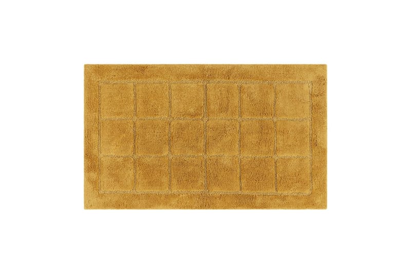 Badeværelsesmåtte Firkant - 50x80 cm, Gul - Hus & renovering - Køkken & bad - Badeværelse - Badeværelsestilbehør