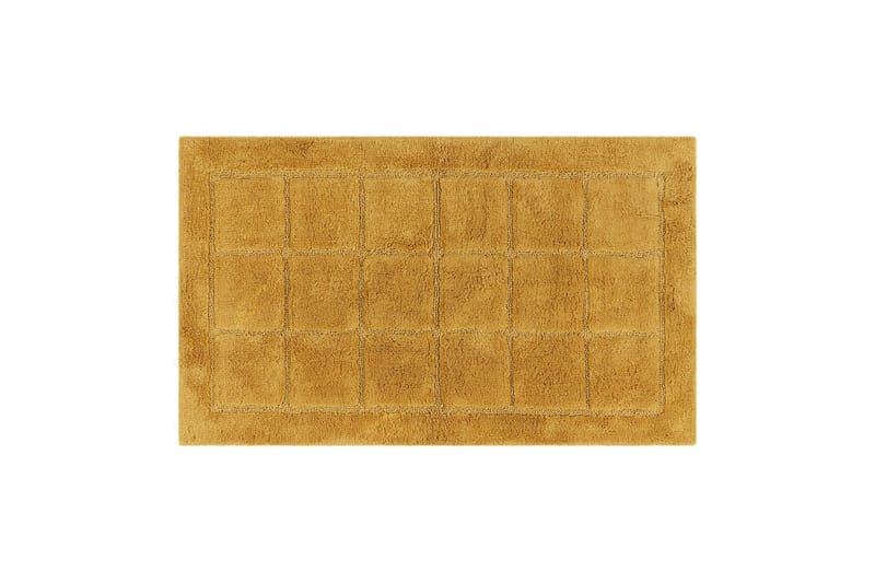 Badeværelsesmåtte Firkant - 50x80 cm, Gul - Tekstiler - Tæpper - Badeværelsesmåtte