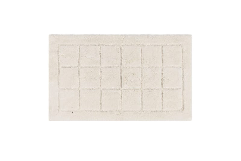 Badeværelsesmåtte Firkant - 70x120 cm, Creme - Hus & renovering - Køkken & bad - Badeværelse - Badeværelsestilbehør