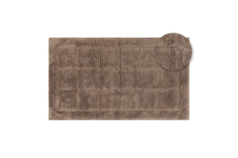 Badeværelsesmåtte Firkant - 70x120 cm, Dark Linen - Tekstiler - Tæpper - Badeværelsesmåtte