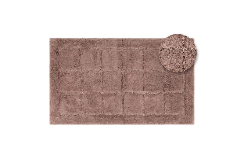 Badeværelsesmåtte Firkant - 70x120 cm, Dusty Pink - Hus & renovering - Køkken & bad - Badeværelse - Badeværelsestilbehør