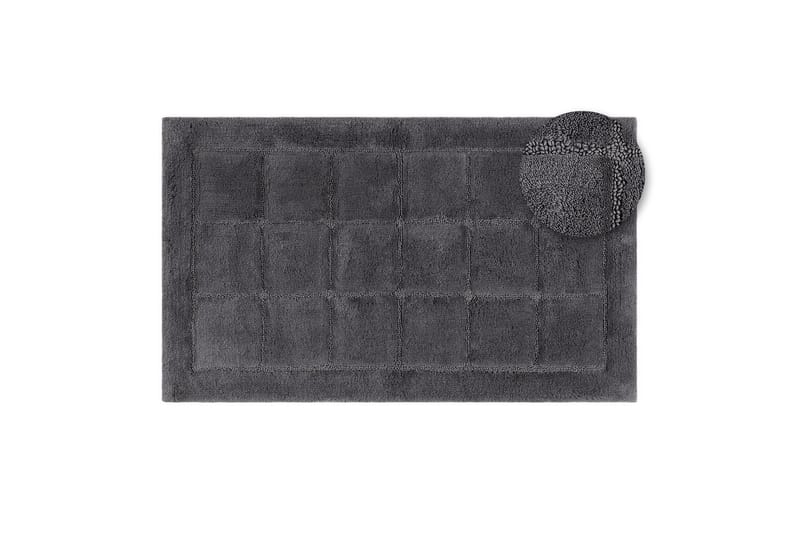 Badeværelsesmåtte Firkant - 70x120 cm, Grå - Hus & renovering - Køkken & bad - Badeværelse - Badeværelsestilbehør