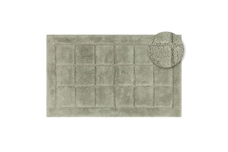 Badeværelsesmåtte Firkant - 70x120 cm, Lysegrøn - Tekstiler - Tæpper - Badeværelsesmåtte