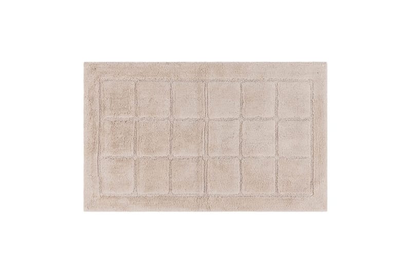 Badeværelsesmåtte Firkant - 70x120 cm, Natur - Tekstiler - Tæpper - Badeværelsesmåtte