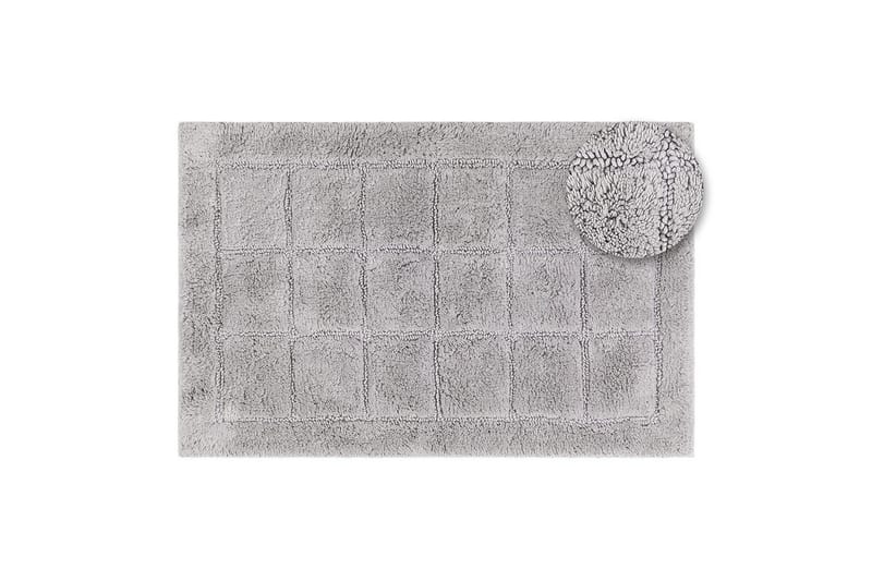Badeværelsesmåtte Firkant - 70x120 cm, Sølv - Hus & renovering - Køkken & bad - Badeværelse - Badeværelsestilbehør