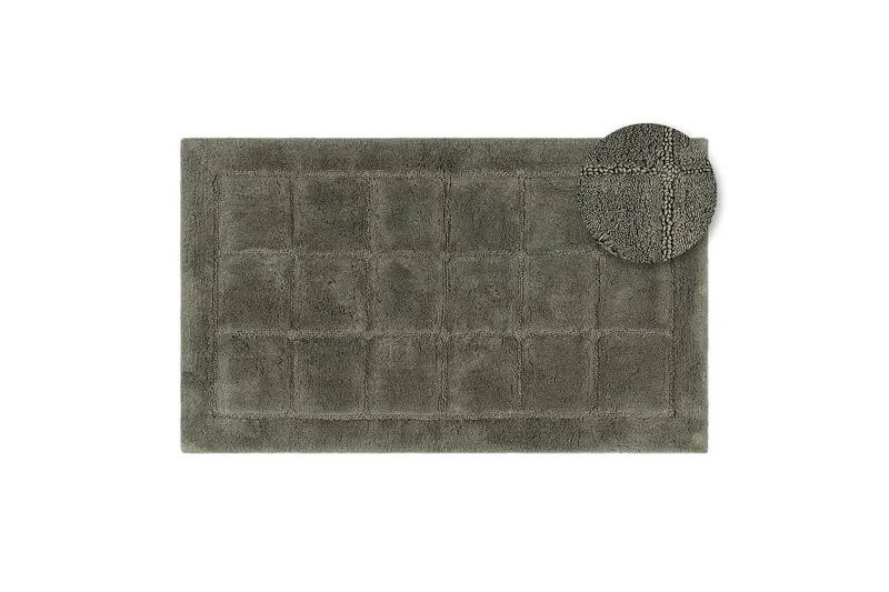 Badeværelsesmåtte Firkant - 70x120 cm, Smaragdgrøn - Tekstiler - Tæpper - Badeværelsesmåtte