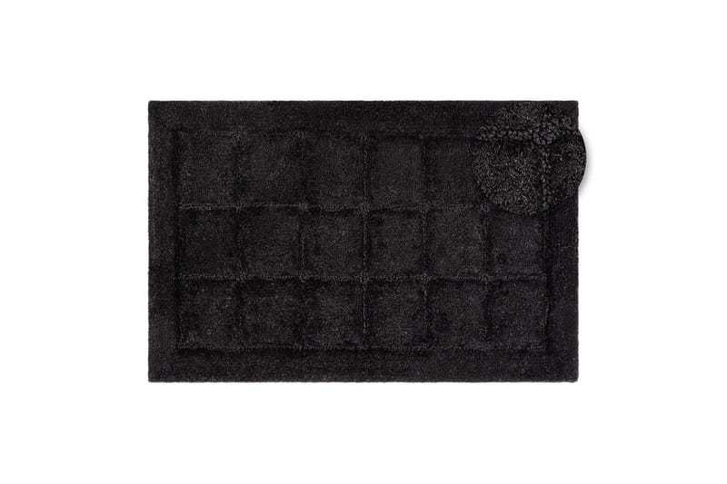 Badeværelsesmåtte Firkant - 70x120 cm, Sort - Tekstiler - Tæpper - Badeværelsesmåtte