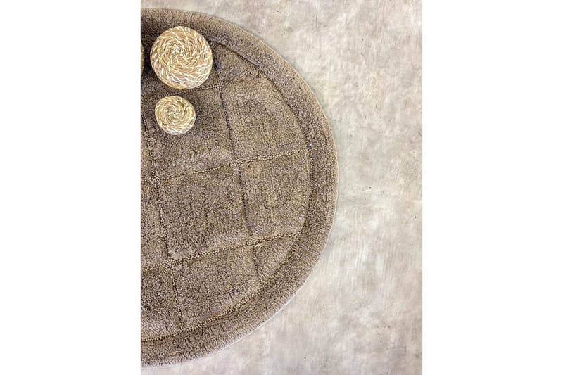 Badeværelsesmåtte Firkant - 80x80 cm, Dark Linen - Tekstiler - Tæpper - Badeværelsesmåtte