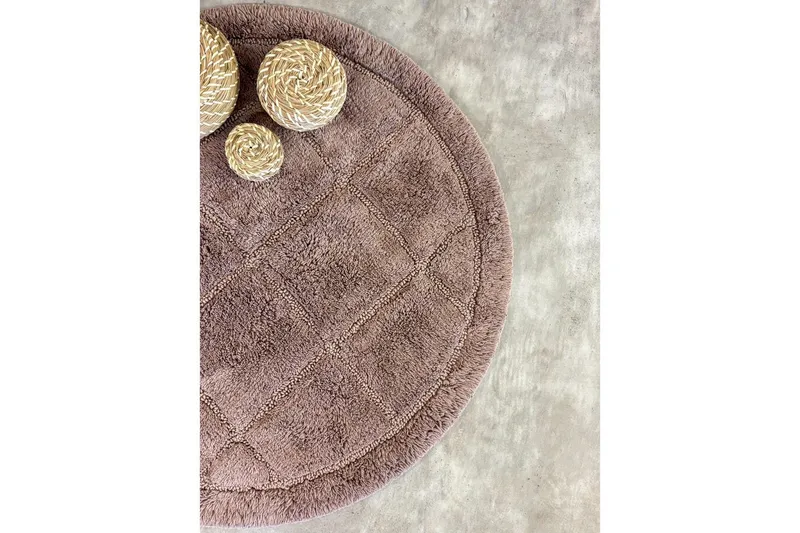 Badeværelsesmåtte Firkant - 80x80 cm, Dusty Pink - Tekstiler - Tæpper - Badeværelsesmåtte