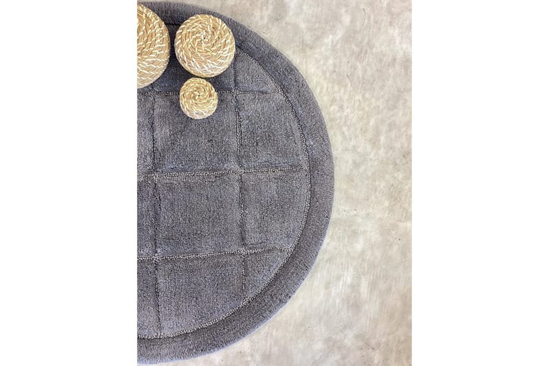 Badeværelsesmåtte Firkant - 80x80 cm, Grå - Tekstiler - Tæpper - Badeværelsesmåtte