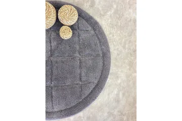 Badeværelsesmåtte Firkant - 80x80 cm, Grå - Tekstiler - Tæpper - Badeværelsesmåtte