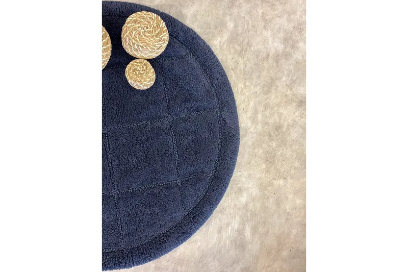 Badeværelsesmåtte Firkant - 80x80 cm, Marineblå - Hus & renovering - Køkken & bad - Badeværelse - Badeværelsestilbehør - Badeværelsesskammel