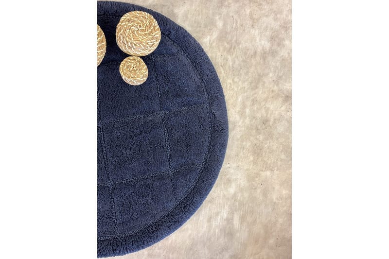 Badeværelsesmåtte Firkant - 80x80 cm, Marineblå - Tekstiler - Tæpper - Badeværelsesmåtte