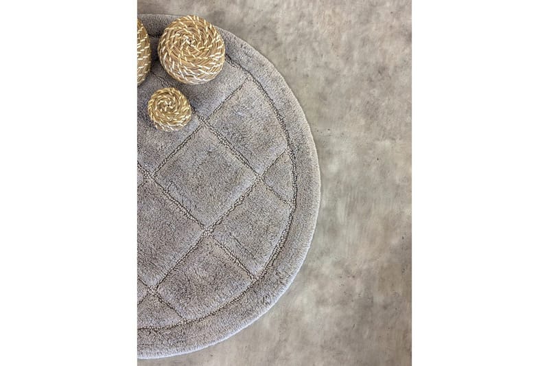 Badeværelsesmåtte Firkant - 80x80 cm, Sølv - Tekstiler - Tæpper - Badeværelsesmåtte