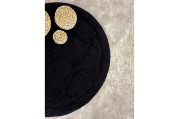 Badeværelsesmåtte Firkant - 80x80 cm, Sort - Tekstiler - Tæpper - Badeværelsesmåtte