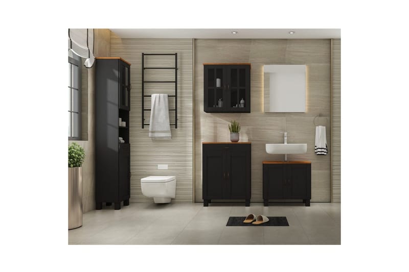 Alby Badeværelsesskab 60 cm - Grå - Hus & renovering - Køkken & bad - Badeværelse - Badeværelsesmøbler - Badeværelsesskab