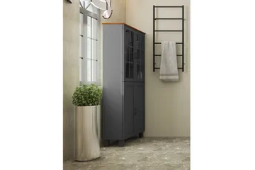 Alby Højskab til Badeværelse 130x75x30 cm - Grå - Hus & renovering - Køkken & bad - Badeværelse - Badeværelsesmøbler - Badeværelsesskab