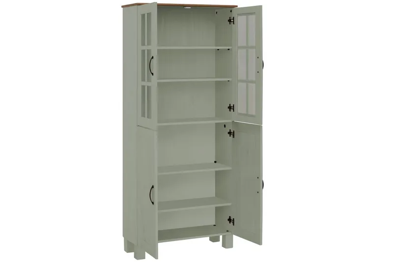 Alby Højskab til Badeværelse 130x75x30 cm - Grøn - Hus & renovering - Køkken & bad - Badeværelse - Badeværelsesmøbler - Badeværelsesskab