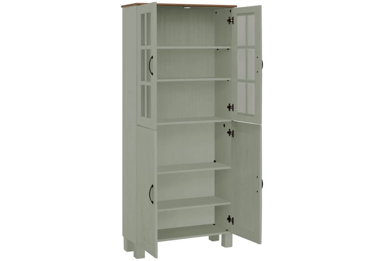 Alby Højskab til Badeværelse 130x75x30 cm - Grøn - Hus & renovering - Køkken & bad - Badeværelse - Badeværelsesmøbler - Badeværelsesskab