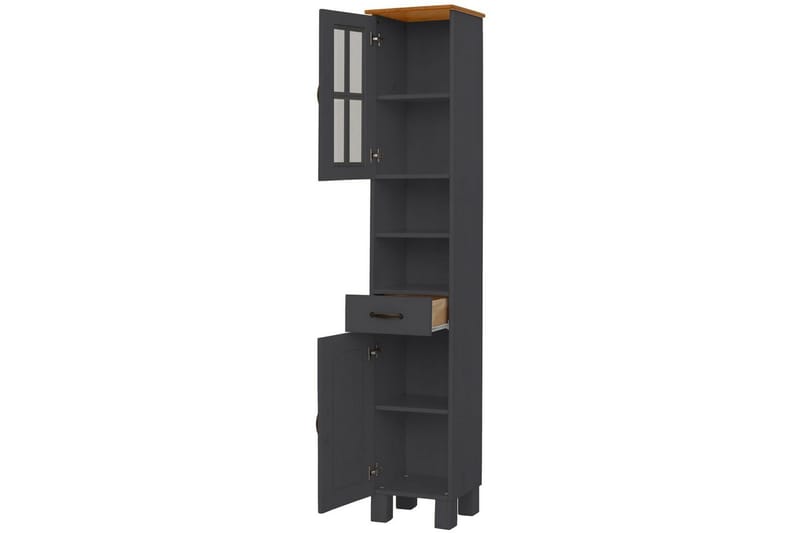 Alby Højskab til Badeværelse 180x33x30 cm - Grå - Hus & renovering - Køkken & bad - Badeværelse - Badeværelsesmøbler - Badeværelsesskab