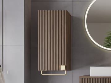 Alima Badeværelsesskab - Brun|guld - Hus & renovering - Køkken & bad - Badeværelse - Badeværelsesmøbler - Vægskabe & højskabe