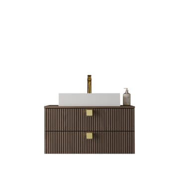 Alima Håndvask - Brun|hvid|guld - Hus & renovering - Køkken & bad - Badeværelse - Badeværelsesmøbler - Badeværelsesskab