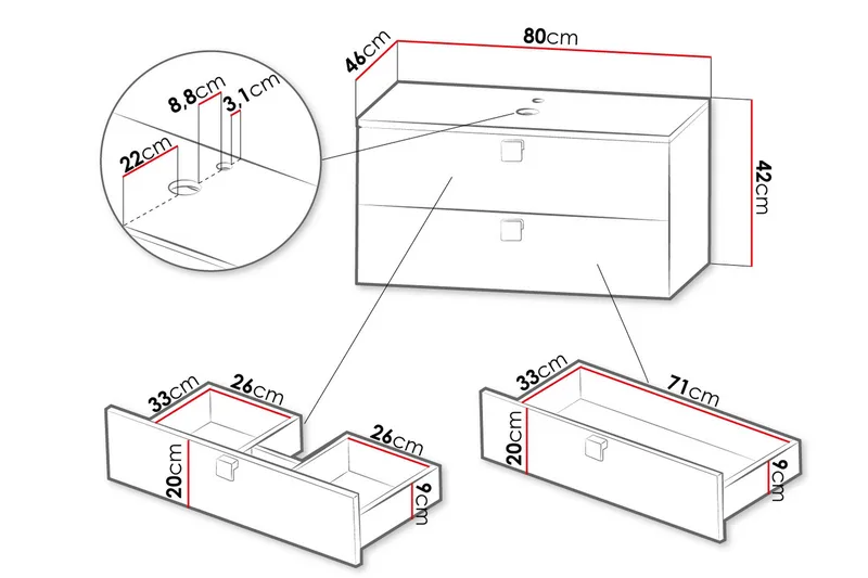 Alima Vaskeskab - Hus & renovering - Køkken & bad - Badeværelse - Badeværelsesmøbler - Underskab badeværelse