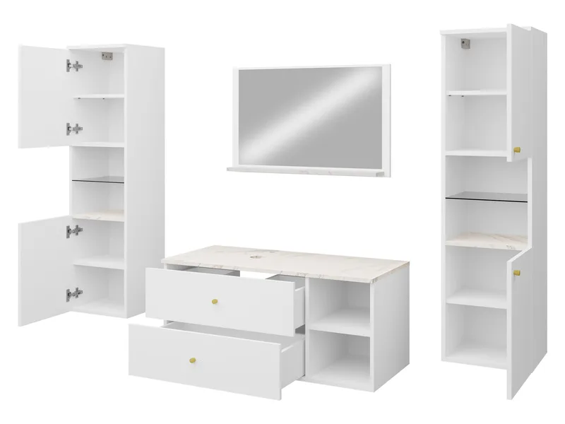 Askersund Badeværelsesmøbelsæt - Beige - Hus & renovering - Køkken & bad - Badeværelse - Badeværelsesmøbler - Komplette møbelpakker