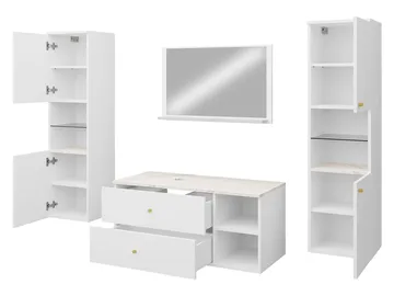 Askersund Badeværelsesmøbelsæt - Beige - Hus & renovering - Køkken & bad - Badeværelse - Badeværelsesmøbler - Komplette møbelpakker